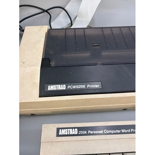 195 - Amstrad 256k Personal Word Processor & Printer Along with Commodore Plus/4 Games Console, Joysti... 