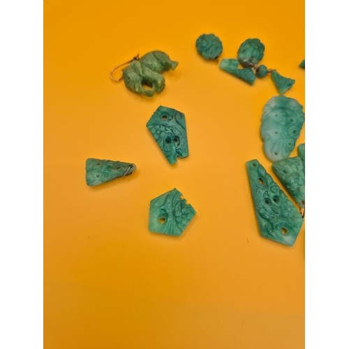212 - Small Collection of Jade Some are Pendants Some are Broken Loose Bits&nbsp;