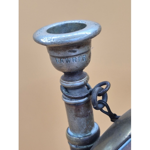 216 - WW1 R.G. Lawrie Bugle Dated 1916 With Military Broad Arrow below The Name Regal Regd The Item is in ... 