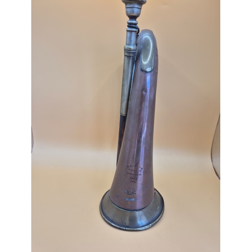 216 - WW1 R.G. Lawrie Bugle Dated 1916 With Military Broad Arrow below The Name Regal Regd The Item is in ... 