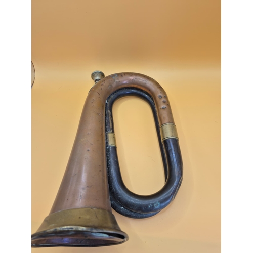 216 - WW1 R.G. Lawrie Bugle Dated 1916 With Military Broad Arrow below The Name Regal Regd The Item is in ... 