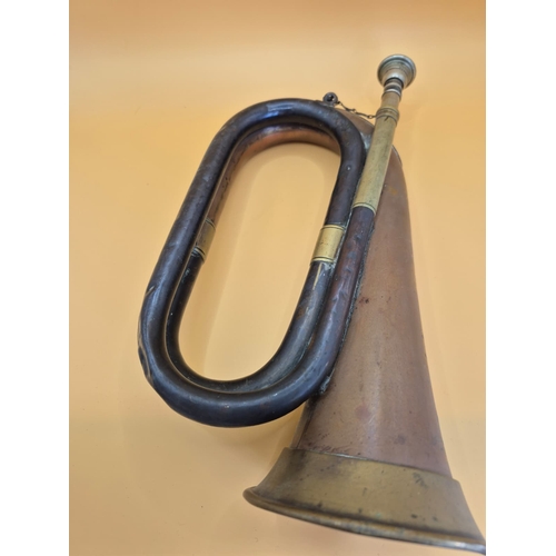 216 - WW1 R.G. Lawrie Bugle Dated 1916 With Military Broad Arrow below The Name Regal Regd The Item is in ... 