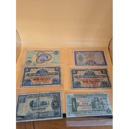 Collection of Six Vintage Banknotes As Follows1963 Clydesdale & North ...