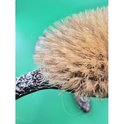 312 - Three Pieces of Sterling Silver Vanity Item Includes Mirror, & Two Brushes Not A Set Just Suitab... 