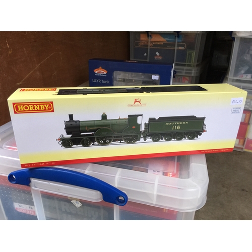 115 - HORNBY OO GAUGE R3457 CLASS T9 SOUTHERN GREEN 4-4-0 STEAM LOCO 116 mint boxed