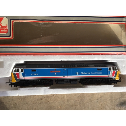 124 - LIMA OO GAUGE NSE NETWORK SOUTHEAST CLASS 47 DIESEL LOCO 47582 COUNTY OF NORFOLK