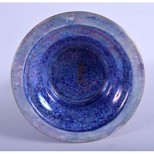 101 - A LARGE WEDGWOOD LUSTRE PORCELAIN CYLINDRICAL VASE painted with dragons. 29 cm high.