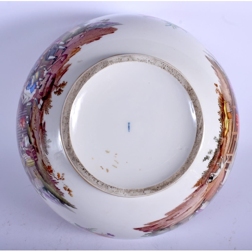 104 - A FINE LARGE 19TH CENTURY KPM BERLIN TUREEN AND COVER wonderfully painted with figures enjoying a fe... 