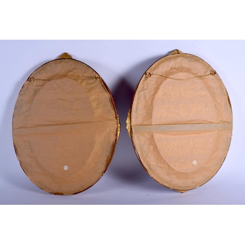 120 - A LARGE PAIR OF 19TH CENTURY FRENCH SEVRES PORCELAIN PLAQUES painted with pretty females. Porcelain ... 