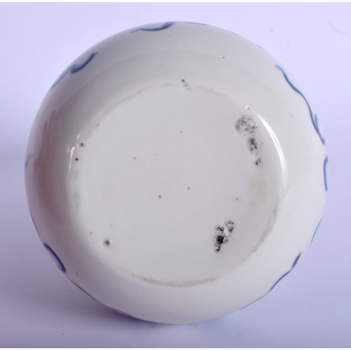 1209 - AN 18TH CENTURY CHINESE BLUE DE HUE PORCELAIN VASE made for the Vietnamese market, decorated with th... 