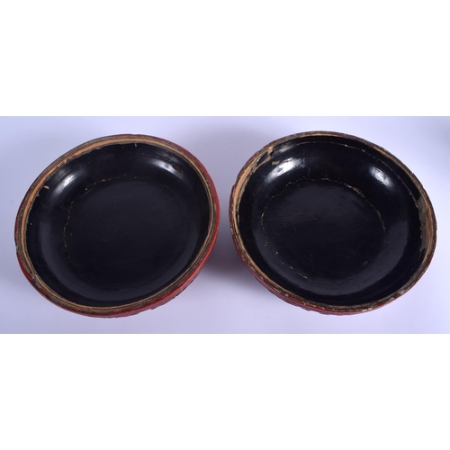 1211 - A LARGE 18TH CENTURY CHINESE CINNABAR LACQUER BOX AND COVER Qianlong, decorated with scholars within... 