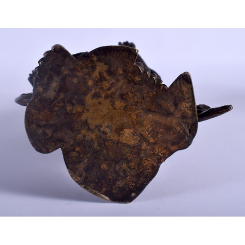 1246 - A LARGE CHINESE QING DYNASTY LACQUERED BRONZE FIGURE OF A BUDDHSITIC DEITY modelled in flowing robes... 