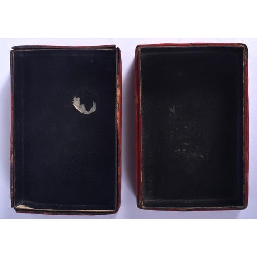 1275 - A 19TH CENTURY CHINESE CARVED CINNABAR LACQUER BOX AND COVER inset with a heart shaped jade plaque. ... 
