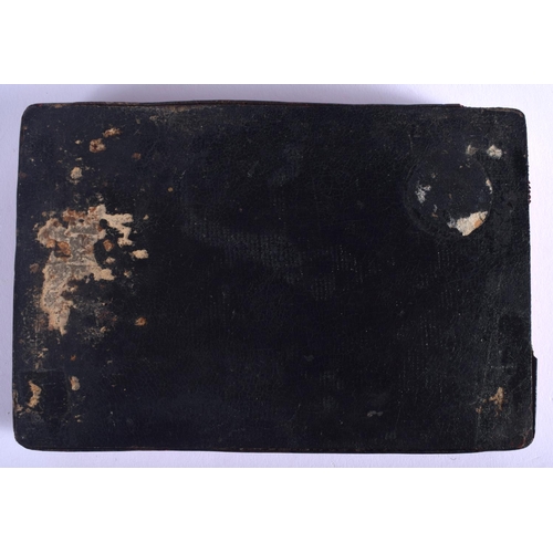 1275 - A 19TH CENTURY CHINESE CARVED CINNABAR LACQUER BOX AND COVER inset with a heart shaped jade plaque. ... 