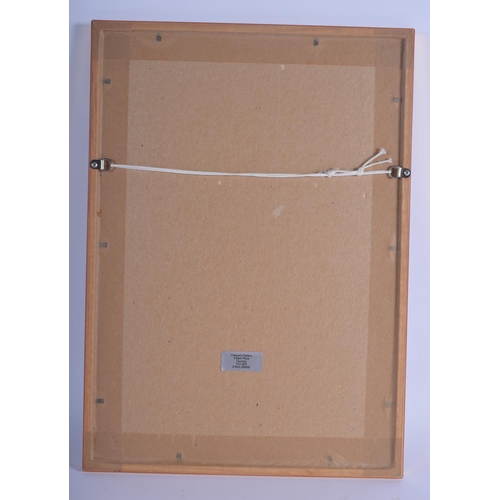 1310 - TWO PERSIAN ILLUMINATED WATERCOLOUR PANELS depicting figures within landscape. Large 30 cm x 20 cm.