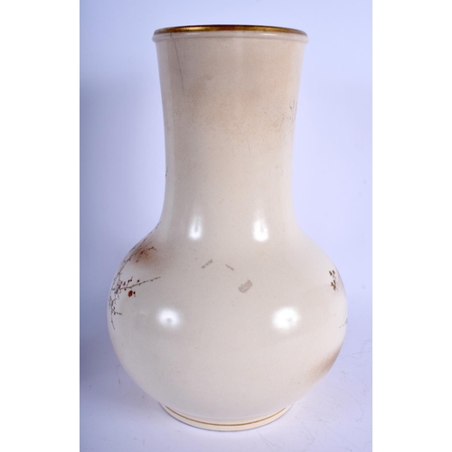 1328 - A FINE LARGE 19TH CENTURY JAPANESE MEIJI PERIOD SATSUMA VASE by Yabu Meizan, painted with peacocks a... 