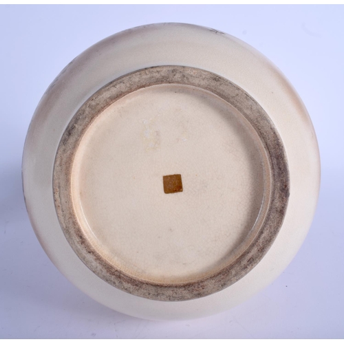 1328 - A FINE LARGE 19TH CENTURY JAPANESE MEIJI PERIOD SATSUMA VASE by Yabu Meizan, painted with peacocks a... 