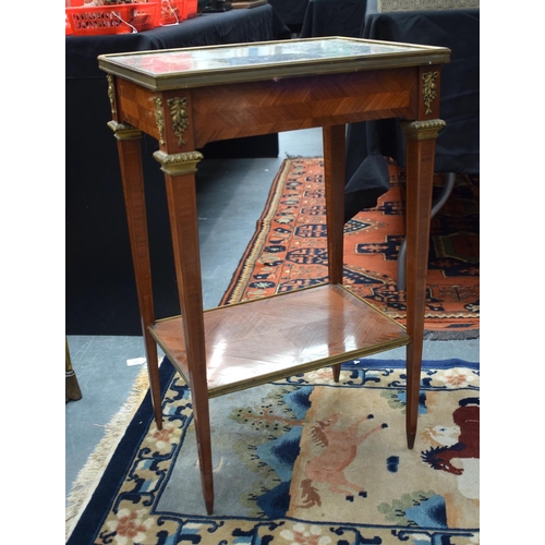 232 - A FINE 19TH CENTURY FRENCH ORMOLU MOUNTED MARBLE TOP TABLE in the manner of Linke or Sormani. 74 cm ... 