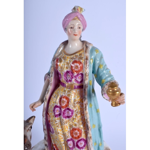 73 - A RARE SET OF FOUR SAMSONS OF PARIS 19TH PORCELAIN ALLERGORICAL FIGURES Chelsea Derby style, possibl... 