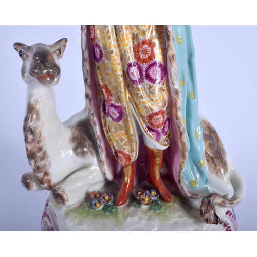 73 - A RARE SET OF FOUR SAMSONS OF PARIS 19TH PORCELAIN ALLERGORICAL FIGURES Chelsea Derby style, possibl... 