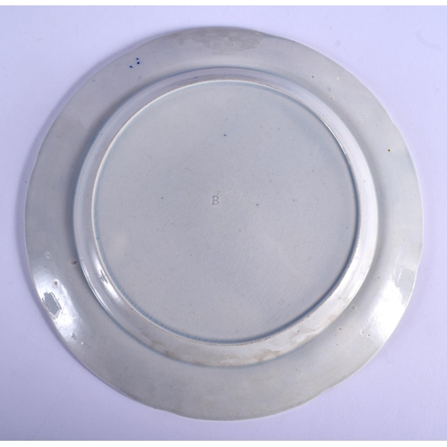 92 - A 19TH CENTURY ENGLISH STAFFORDSHIRE PLATE together with a large Italian Lenci figure. Largest 30 cm... 