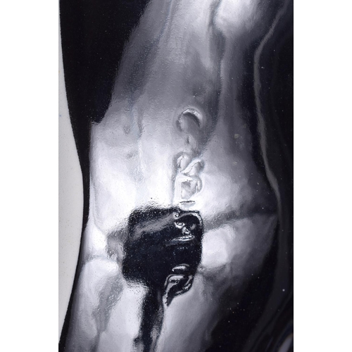 92 - A 19TH CENTURY ENGLISH STAFFORDSHIRE PLATE together with a large Italian Lenci figure. Largest 30 cm... 