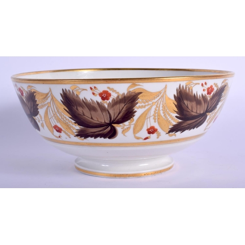 145 - Early 19th c. Worcester Flight Barr and Barr pair of saucer shaped dishes and a matching bowl painte... 