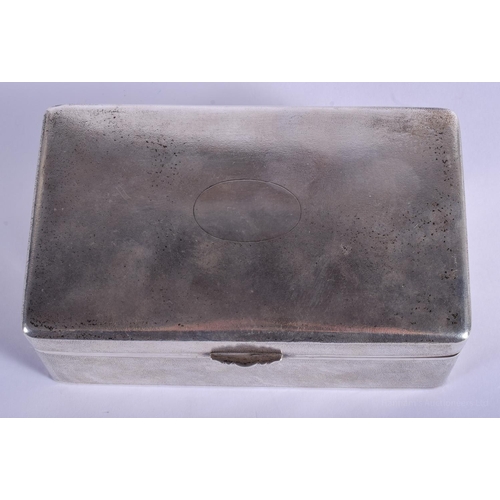 1529 - A LATE 19TH CENTURY CHINESE EXPORT SILVER CIGARETTE CASE by Hung Chong. 594 grams. 15 cm x 9 cm.