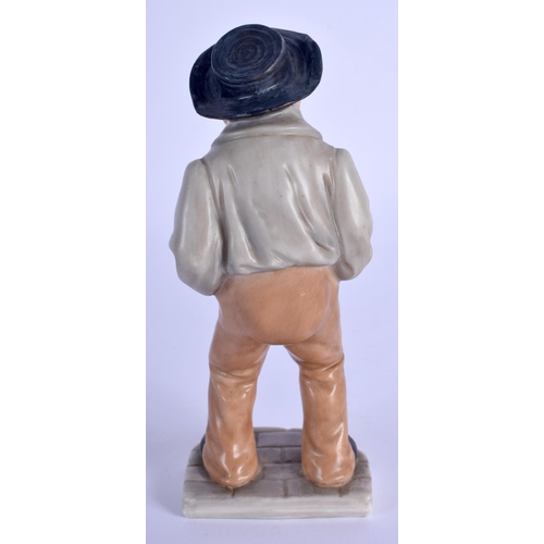 159 - Royal Worcester figure of a man with a large brimmed hat and his hands in his pockets  from the Down... 