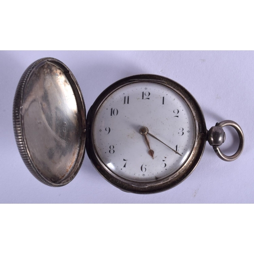 1751 - AN 18TH/19TH CENTURY ENGLISH SILVER FULL HUNTER POCKET WATCH by William Hanson of London. 5.2 oz. 4.... 