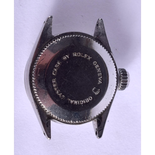 1780 - A LADIES TUDOR STAINLESS STEEL OYSTER WRIST WATCH. 2 cm diameter.