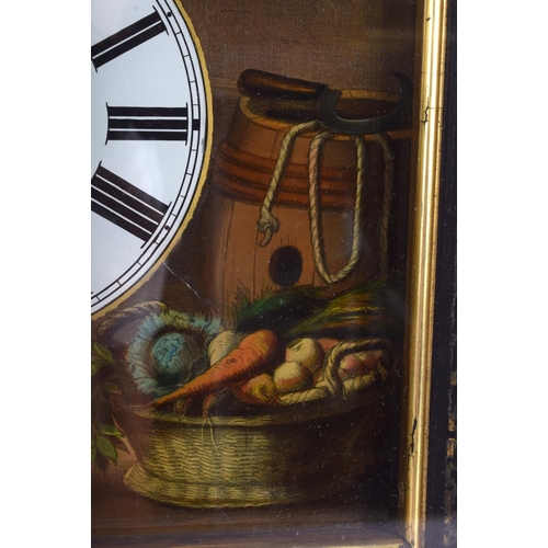 1794 - A VERY RARE 19TH CENTURY BLACK FOREST AUTOMATON CUCKOO CLOCK painted with a male smoking a pipe with... 