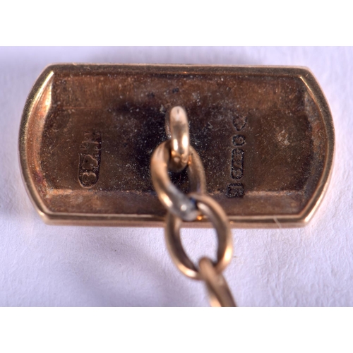 1874 - ASSORTED GOLD CUFFLINKS. 0.7 oz. (qty)