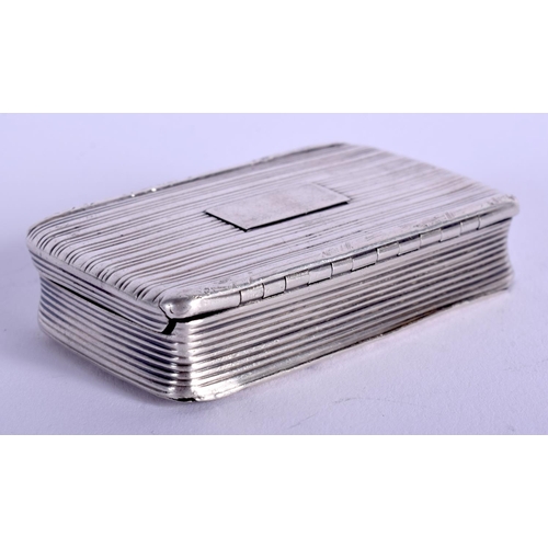 1954 - AN ANTIQUE SILVER SNUFF BOX. 45 grams. Birmingham 1827. 5.5 cm x 3.5 cm.