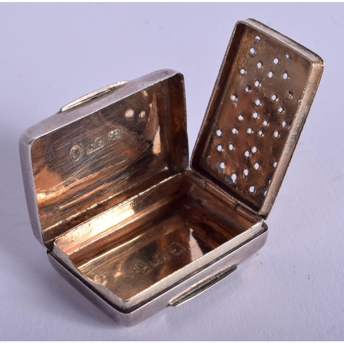 2014 - TWO ANTIQUE SILVER SNUFF BOXES. 56 grams. Largest 5.5 cm wide. (2)