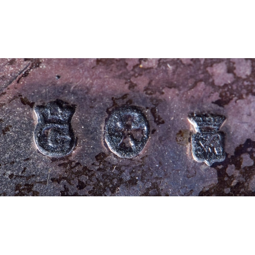 2031 - A RARE 19TH CENTURY EUROPEAN SILVER FONT modelled with a saint over a winged angel. 140 grams. 18 cm... 