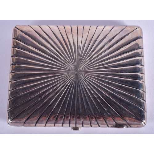 2049 - AN ANTIQUE RUSSIAN CIGARETTE CASE. 249 grams. 11 cm x 9 cm.