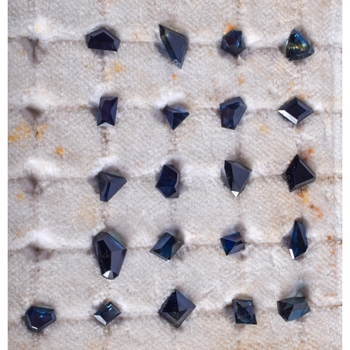 2090 - ASSORTED AUSTRALIAN SAPPHIRES. (qty).  Dimensions of box 9 x 9 x2.5cm