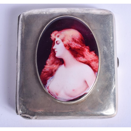 2106 - AN ANTIQUE SILVER CIGARETTE CASE. Chester 1907. 147 grams. 7 cm x 9 cm.