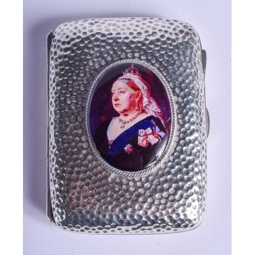 2141 - AN ANTIQUE SILVER CIGARETTE CASE. Birmingham 1901. 78 grams. 6 cm x 8.5 cm.