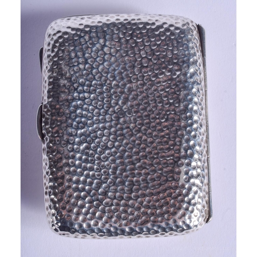 2141 - AN ANTIQUE SILVER CIGARETTE CASE. Birmingham 1901. 78 grams. 6 cm x 8.5 cm.