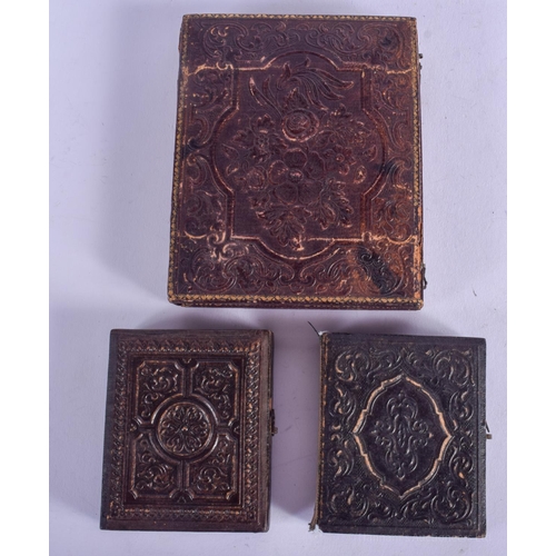 2185 - THREE ANTIQUE DAGUERREOTYPES. (3)