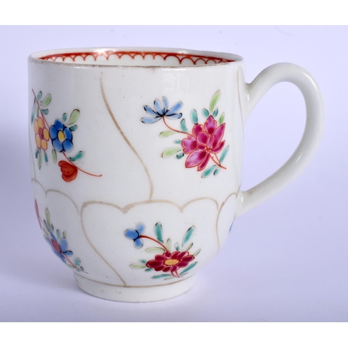 266 - 18th c. English porcelain coffee cup probably Worcester. 6.5cm high