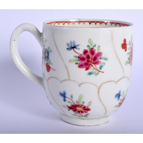 266 - 18th c. English porcelain coffee cup probably Worcester. 6.5cm high