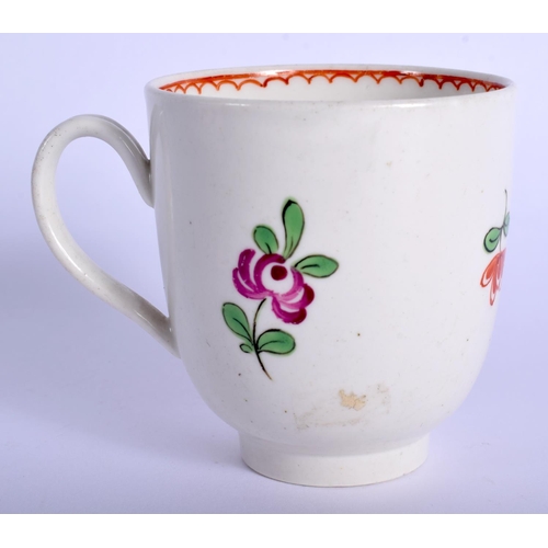 267 - 18th c. English porcelain coffee cup probably Worcester. 6.5cm high