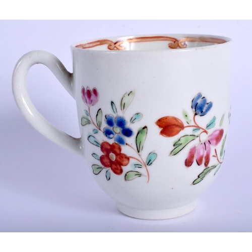 268 - 18th c. English porcelain coffee cup probably Worcester. 6.5cm high