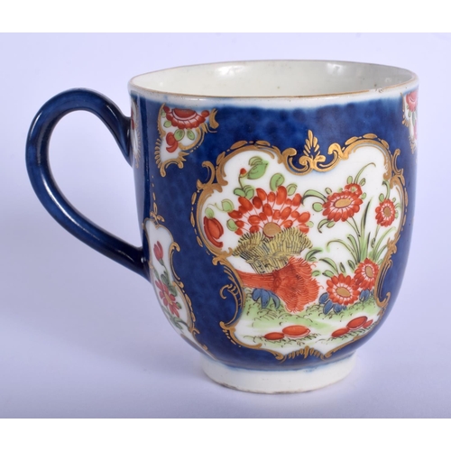 272 - 18th c. English porcelain coffee cup probably Worcester. 6.5cm high