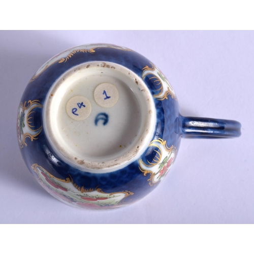 272 - 18th c. English porcelain coffee cup probably Worcester. 6.5cm high