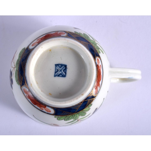 276 - 18th c. English porcelain coffee cup probably Worcester. 6 cm high