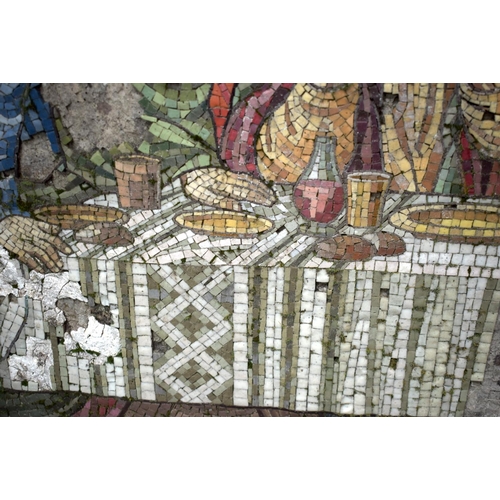 320 - A VERY LARGE RARE PAIR OF 19TH CENTURY ECCLESIASTICAL MICRO MOSAIC STONE PANELS formerly in a Victor... 